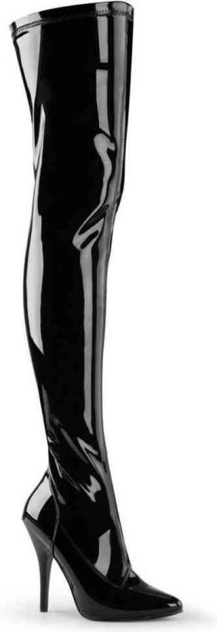 Pleaser = | SEDUCE 3000 | 5 Plain Stretch Thigh Boot