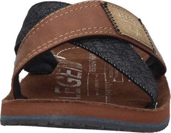 PME Legend Haig Slippers cognac Imitatieleer Heren