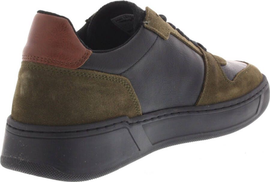 PME Legend Khaki Leren Sneaker met Uitneembaar Voetbed Green Heren