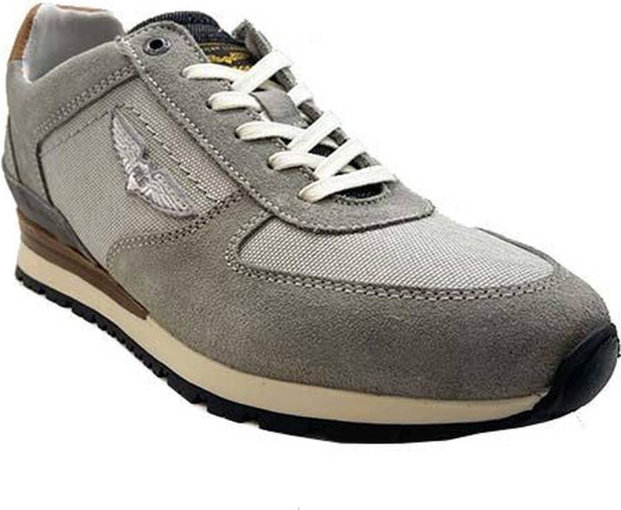 PME Legend Heren Sneakers Lockplate Grey Licht Grijs