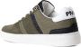 PME Legend Comfortabele groene leren sneakers met zwarte en witte accenten Green Heren - Thumbnail 8