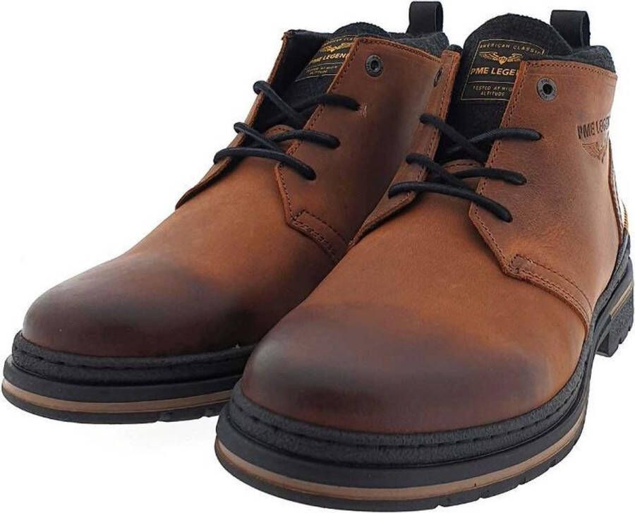 PME Legend Heren Veterschoenen Fleetman Cognac