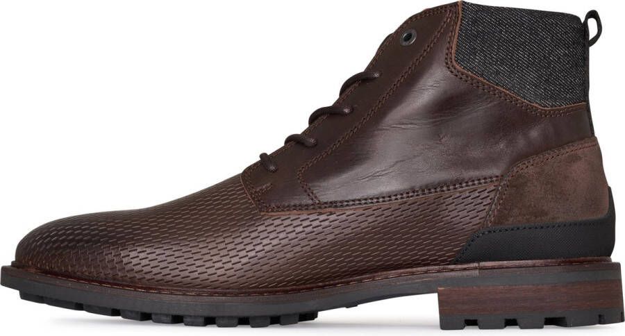 PME Legend Heren Veterschoenen Huffster Dark Brown Bruin