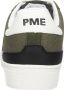 PME Legend Comfortabele groene leren sneakers met zwarte en witte accenten Green Heren - Thumbnail 8