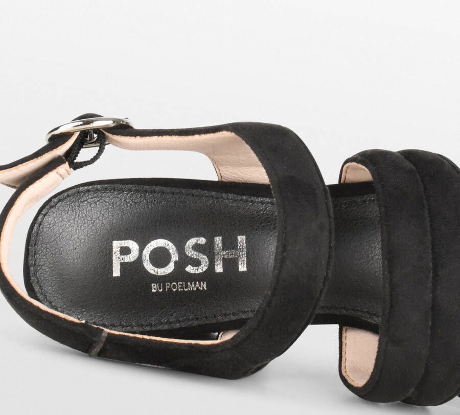 POSH by Poelman BO Dames Sandalen met hak Zwart