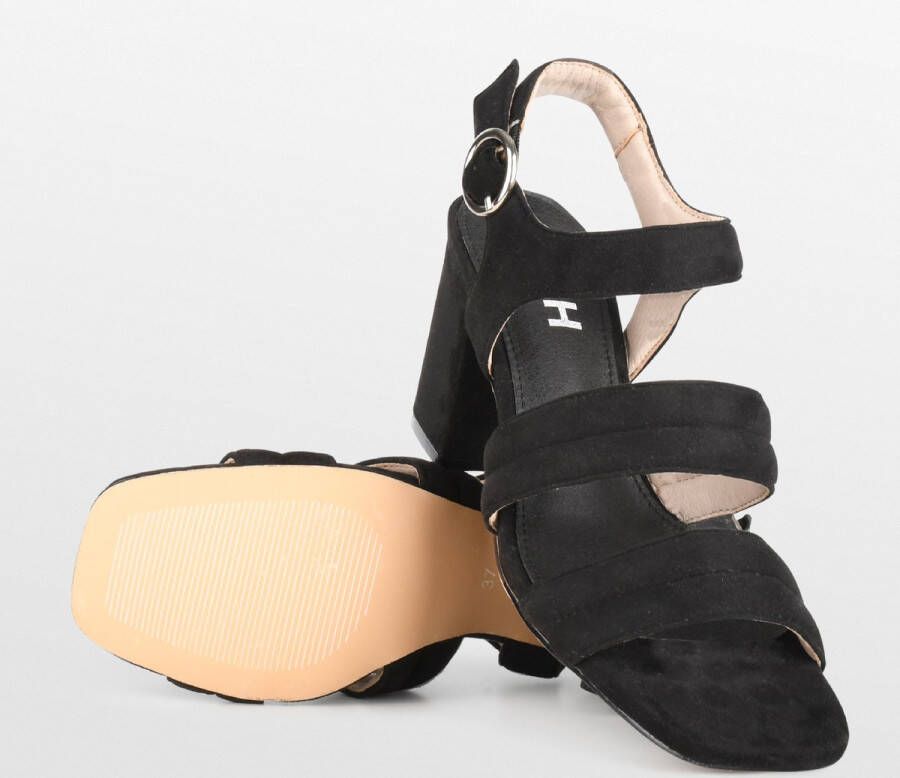 POSH by Poelman BO Dames Sandalen met hak Zwart