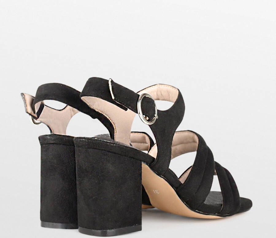 POSH by Poelman BO Dames Sandalen met hak Zwart