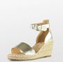 POSH by Poelman SUUS Dames Sandalen Espadrilles Goud - Thumbnail 6