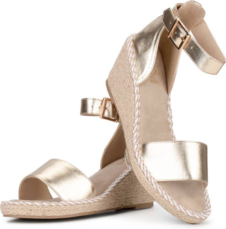 POSH by Poelman DADU Dames Sandalen Goud