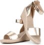 POSH by Poelman SUUS Dames Sandalen Espadrilles Goud - Thumbnail 11