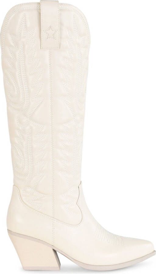 POSH by Poelman JILL Dames Western Laarzen Off White