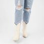 POSH by Poelman JUUL Dames Western Enkel Laarzen Off White - Thumbnail 5