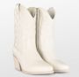 POSH by Poelman JUUL Dames Western Enkel Laarzen Off White - Thumbnail 6