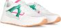 POSH by Poelman RIVER Dames Sneakers Wit met groene combinatie - Thumbnail 2