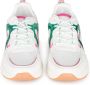 POSH by Poelman RIVER Dames Sneakers Wit met groene combinatie - Thumbnail 5