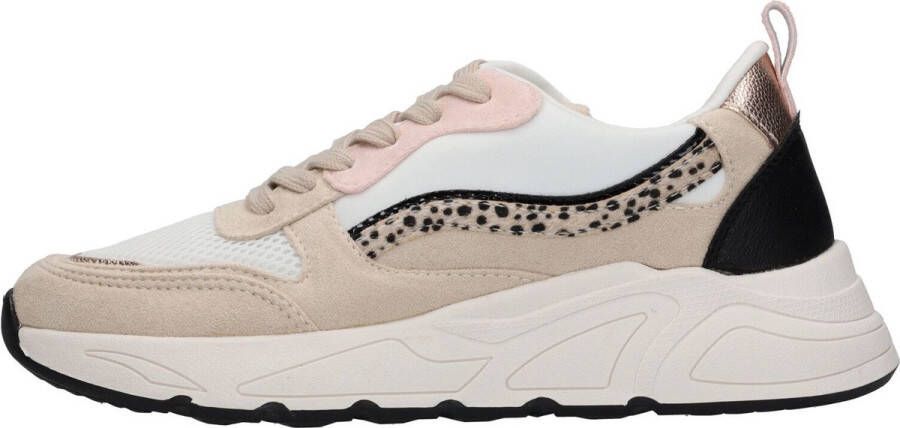 POSH by Poelman Sneaker Vrouwen Wit beige multi