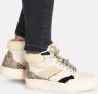 PS Poelman ESQUIMO Dames Hoge Sneakers Teddy Beige - Thumbnail 2