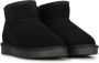 POELMAN Lage schapenvacht boots Zwart Suede Bont Dames - Thumbnail 5