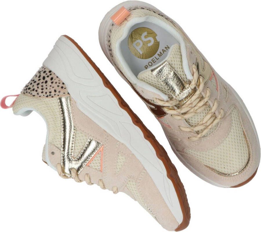 PS Poelman Sneaker Meisjes Beige multi