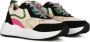 PS Poelman TRIANGLE Dames Sneakers Zwart met combinatie - Thumbnail 12