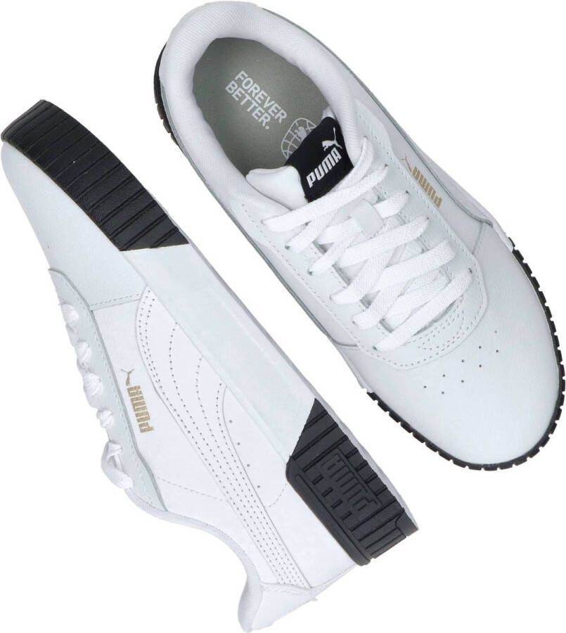 PUMA Carina 2.0 Dames Sneakers White- White-Goud- Black