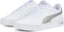 PUMA Carina 2.0 Distressed Sneakers White Silver Dames - Thumbnail 2