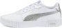 PUMA Carina 2.0 Distressed Sneakers White Silver Dames - Thumbnail 4