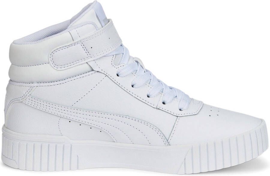 PUMA Carina 2.0 Mid Jr Meisjes Sneakers White- Silver