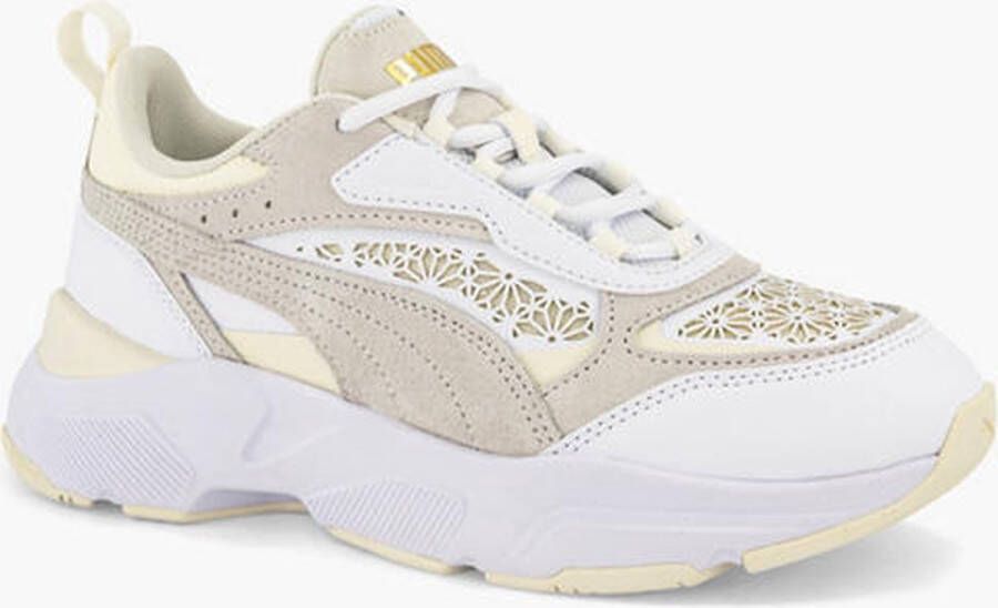 PUMA Cassia Laser Cut Sneakers Beige Vrouw