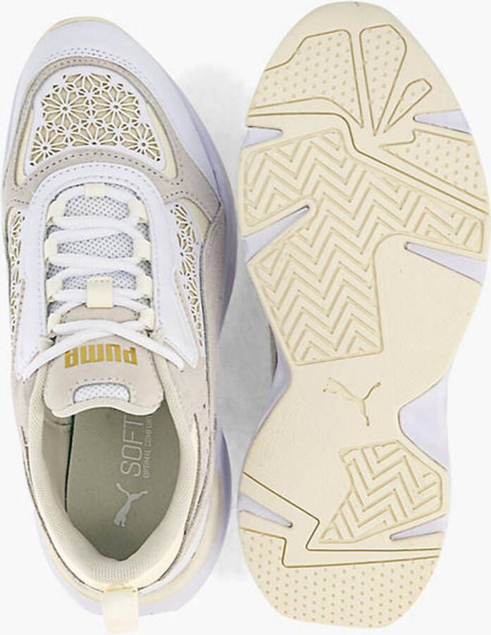 PUMA Cassia Laser Cut Sneakers Beige Vrouw