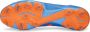 PUMA Future Pro Gras Kunstgras Voetbalschoenen (MG) Blauw Oranje Wit - Thumbnail 3