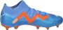 PUMA Future Pro Gras Kunstgras Voetbalschoenen (MG) Blauw Oranje Wit - Thumbnail 7