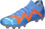 PUMA Future Pro Gras Kunstgras Voetbalschoenen (MG) Blauw Oranje Wit - Thumbnail 8