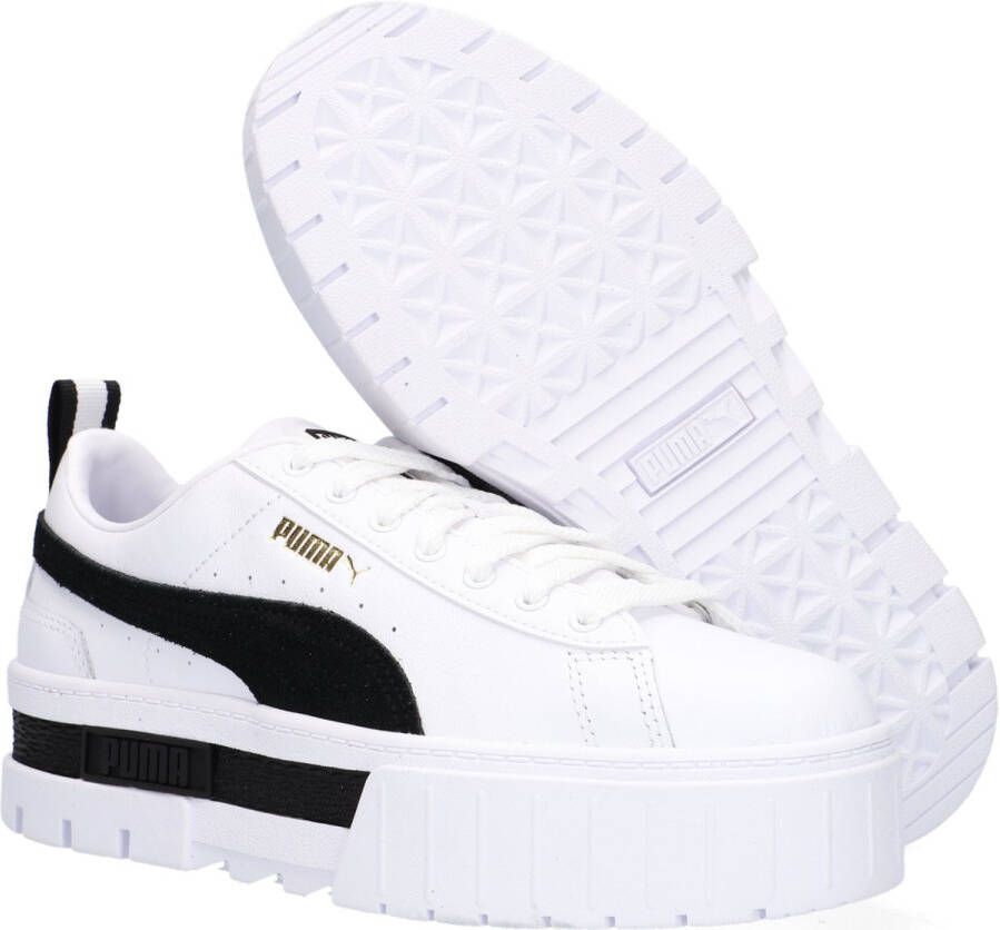 PUMA Mayze Lth Wn Lage sneakers Leren Sneaker Dames Wit