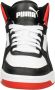 PUMA Rebound JOY Jr Unisex Sneakers White Black HighRiskRed - Thumbnail 15