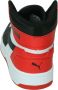 PUMA Rebound JOY Jr Unisex Sneakers White Black HighRiskRed - Thumbnail 9