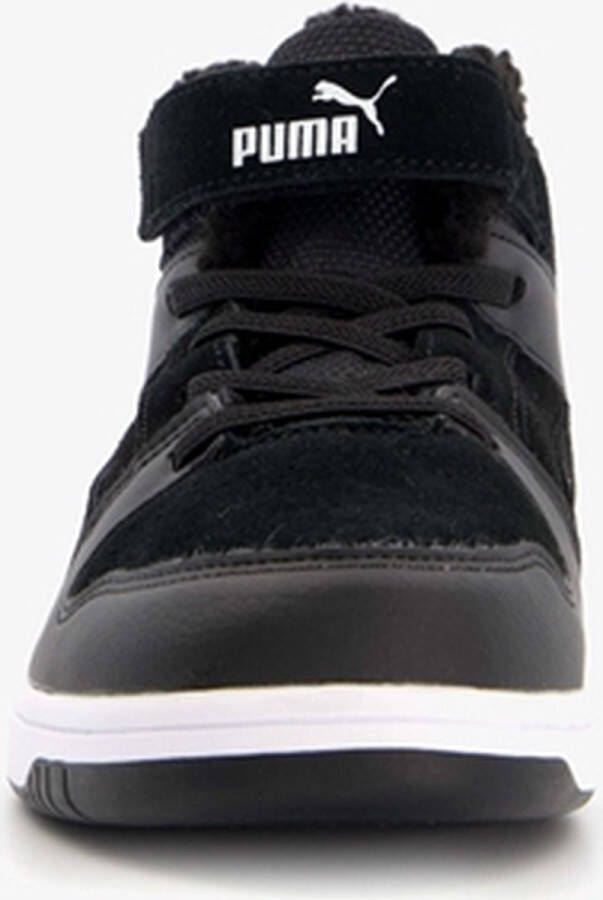 PUMA Rebound Layup Fur SD V PS jongens sneakers Zwart Uitneembare zool