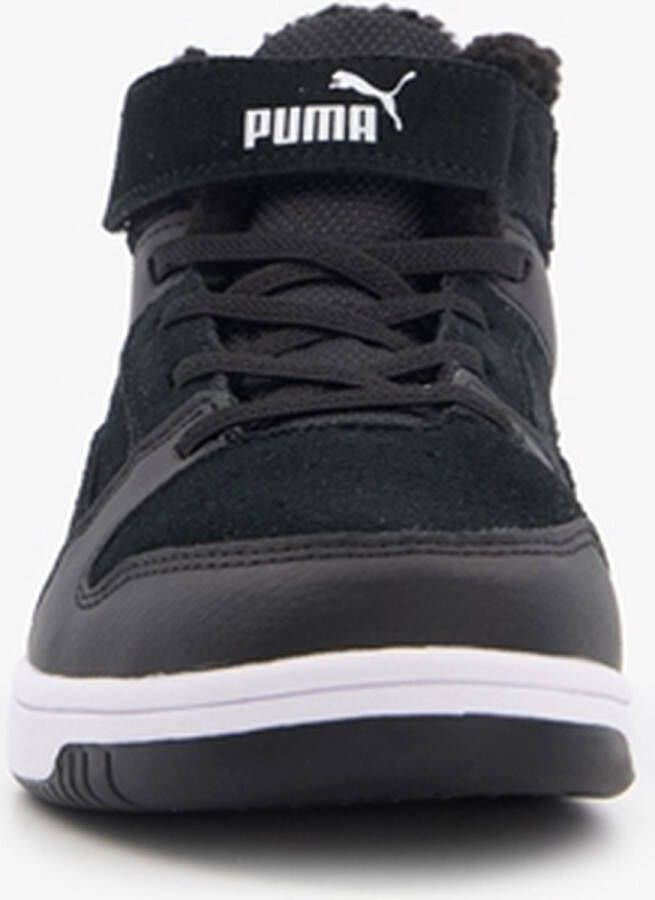 PUMA Rebound Layup Fur SD V PS jongens sneakers Zwart Uitneembare zool