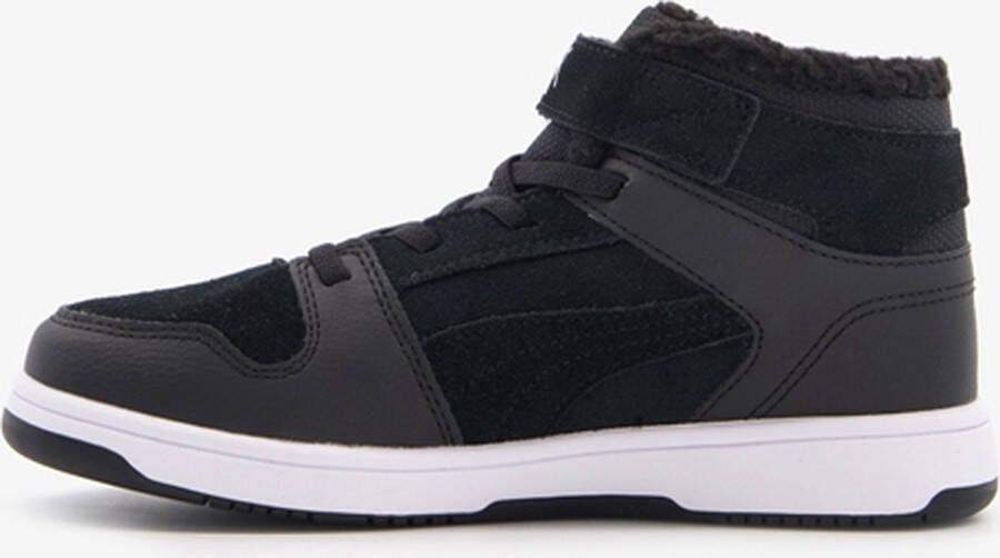 PUMA Rebound Layup Fur SD V PS jongens sneakers Zwart Uitneembare zool