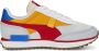 Puma Future Rider Splash Jr sneakers grijs rood oranje Jongens Meisjes Imitatieleer 37 - Thumbnail 6