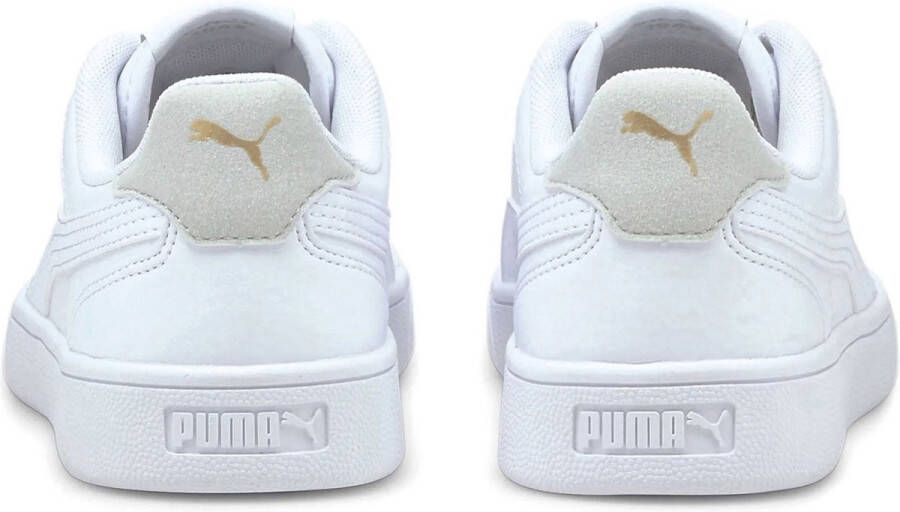 PUMA Shuffle Jr Kinder Sneakers Wit Grijs Goud