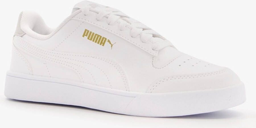 PUMA Shuffle Jr Kinder Sneakers Wit Grijs Goud