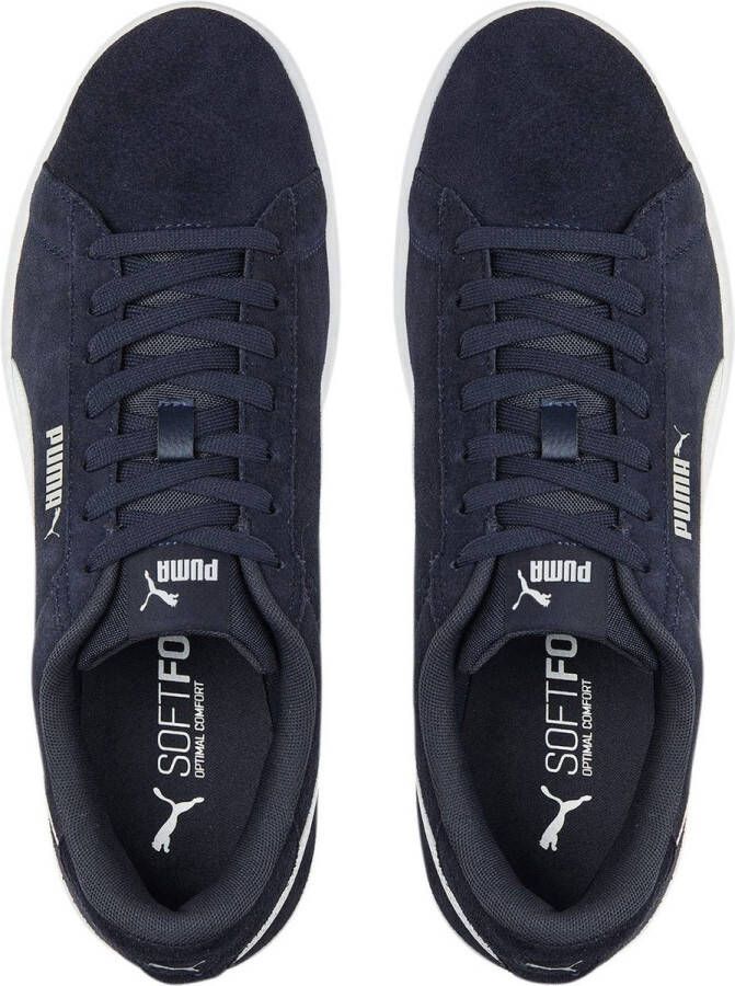 PUMA Smash 3 0 Unisex Sneakers Donkerblauw Wit