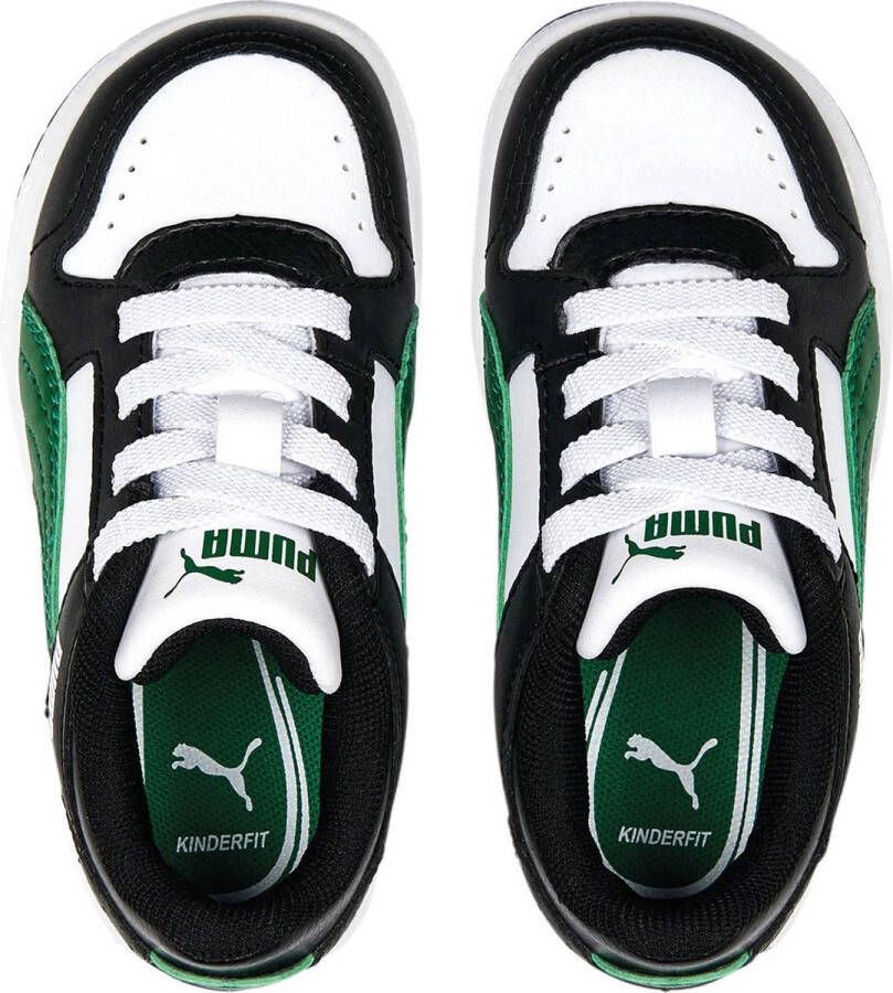 Puma Rebound Joy Lo AC sneakers zwart wit groen Imitatieleer 24 - Foto 6