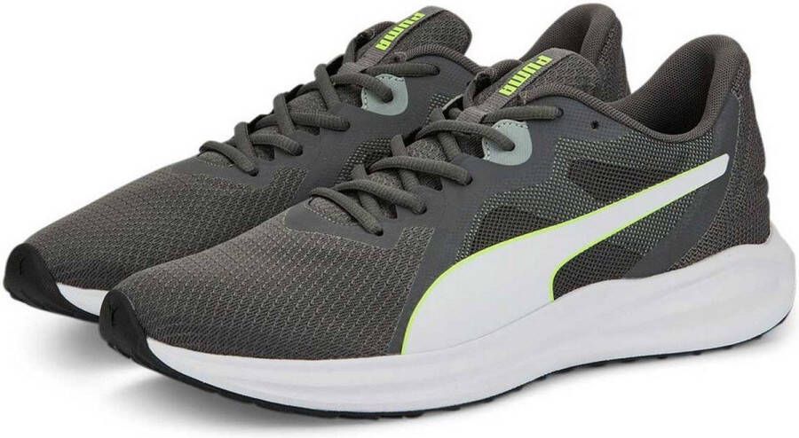 PUMA Twitch Runner Sneakers Castlerock Lime Squeeze Heren