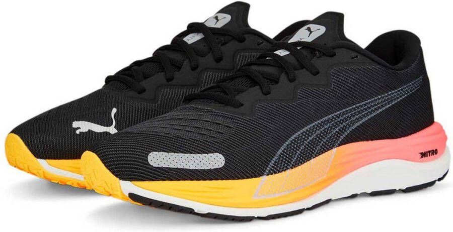 Puma Velocity Nitro 2 hardloopschoenen zwart roze geel - Foto 5