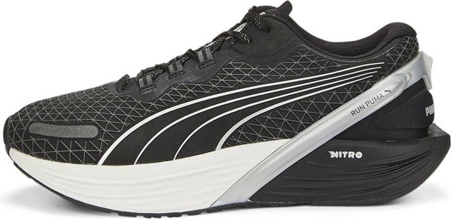 PUMA XX Nitro WTR Hardloopschoenen Black Metallic Silver Dames