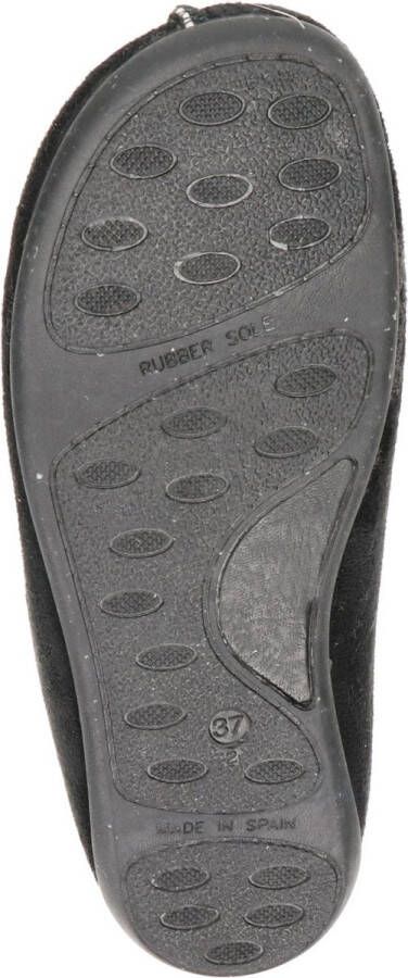 Q-Fit Madrid dames pantoffel Zwart