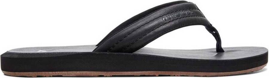 Quiksilver Carver Nubuck Heren Slippers Solid Black