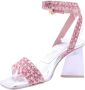 Ras Elegante High Heel Sandalen Pink Dames - Thumbnail 3